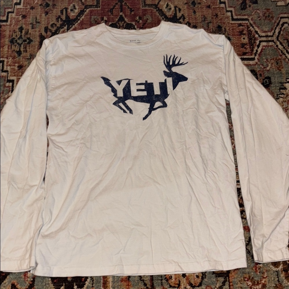 YETI White Long Sleeve Shirt